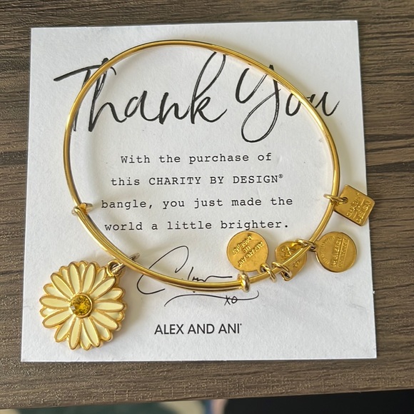 Alex and Ani Let Girls Learn Daisy bangle - Picture 1 of 2